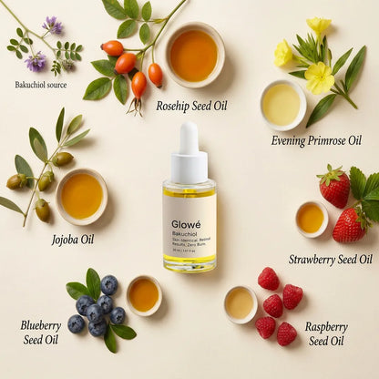 Bakuchiol Renewal Oil - Visibly firmer, smoother skin in weeks. No peeling, no redness, no purge.